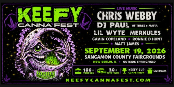 Keefy Canna Fest September 19, 2026
at the Sangamon County Fairgrounds