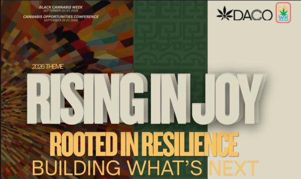 Rising In Joy Logo for Black Cannabis Week
